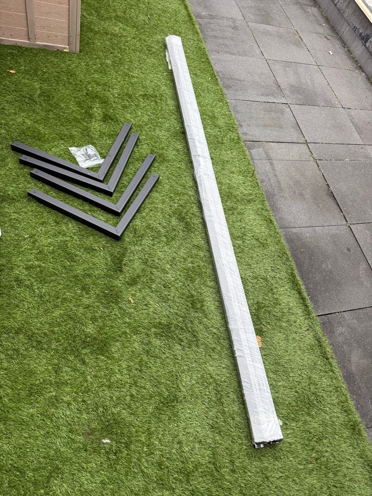 Daktrimset zwart overkapping, Tuin en Terras, Ophalen, Nieuw