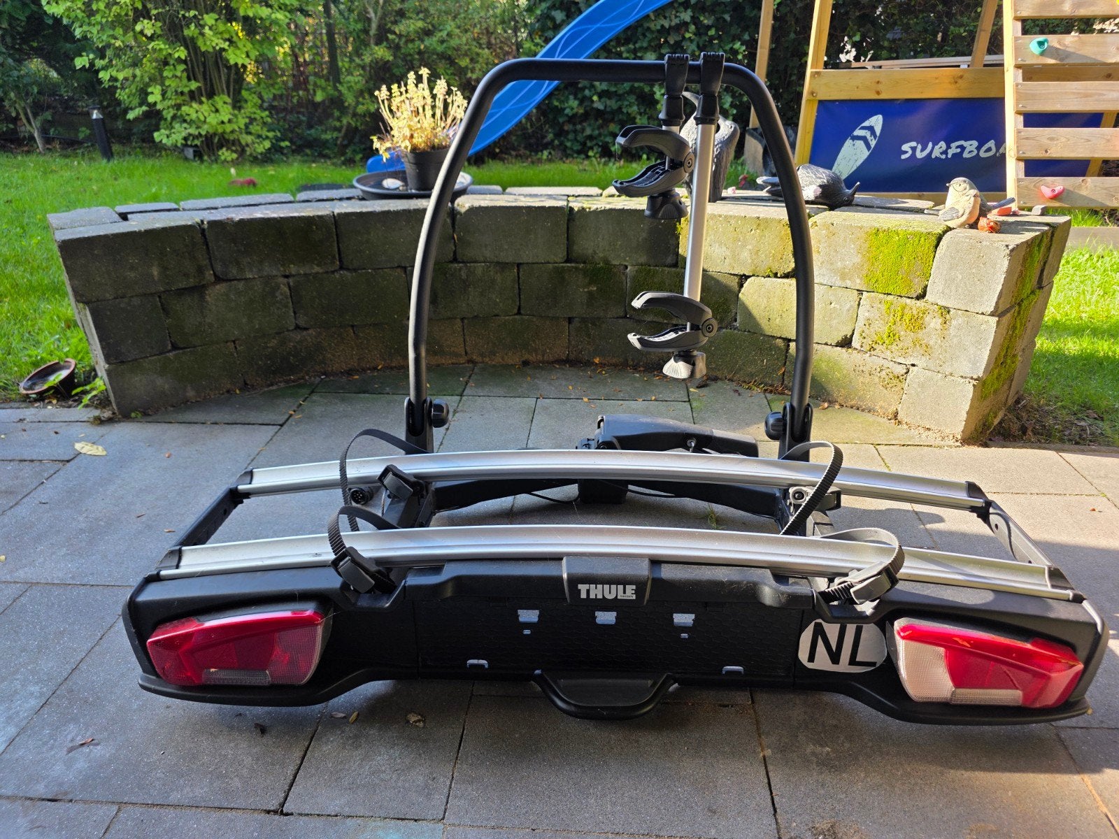 Thule VeloSpace XT2 938 fietsendrager, Ophalen, Zo goed als nieuw, Brede banden, 2 fietsen