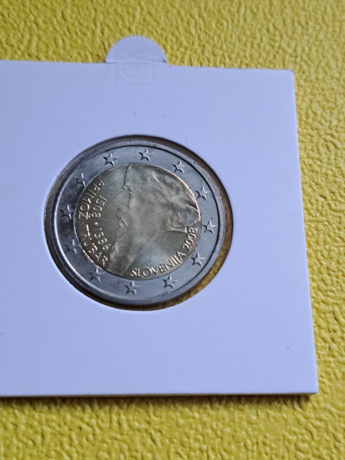 2 euro UNC Slovenië 2008 Primoz Trubar, Postzegels en Munten, Munten | Europa | Euromunten, Ophalen of Verzenden, Slovenië, 2 euro