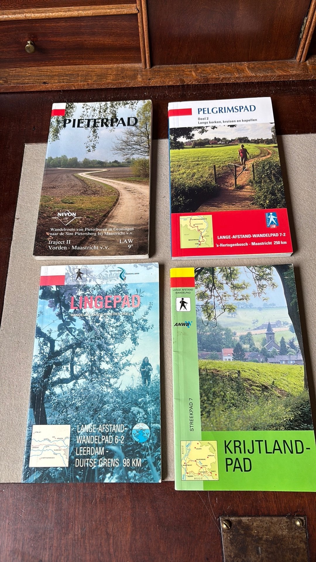- Pieterpad  2 -  Pelgrimspad 2 - Krijtlandpad- Lingepad, Verzenden, Gelezen, B. Jens, Benelux