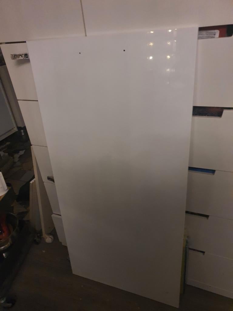 Ikea deur Voxtrop hoogglans wit, Huis en Inrichting, Keuken | Keukenelementen, 100 tot 150 cm, Ophalen of Verzenden, Zo goed als nieuw