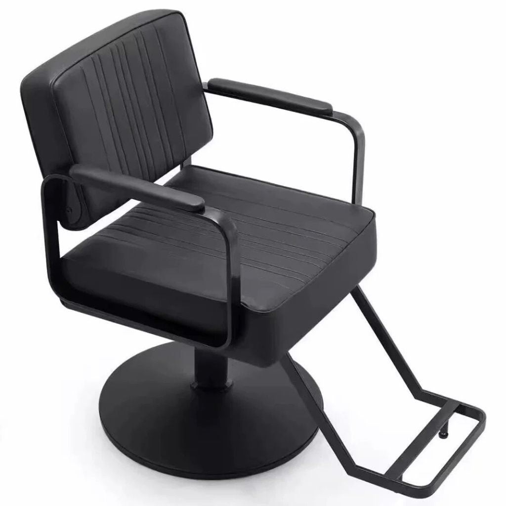 Knipstoel kapstoel kappersstoel kapsalon haren knippen, Huis en Inrichting, Stoelen, Ophalen, Overige materialen, Knipstoel, Zwart