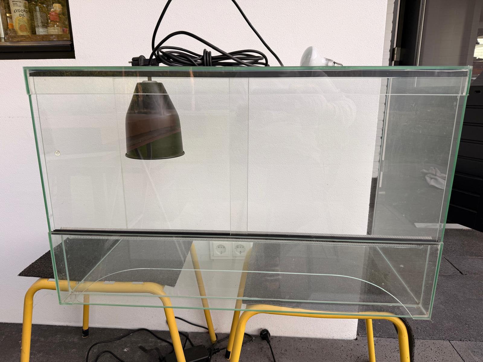 Terrarium, Ophalen of Verzenden, Zo goed als nieuw, Leeg aquarium