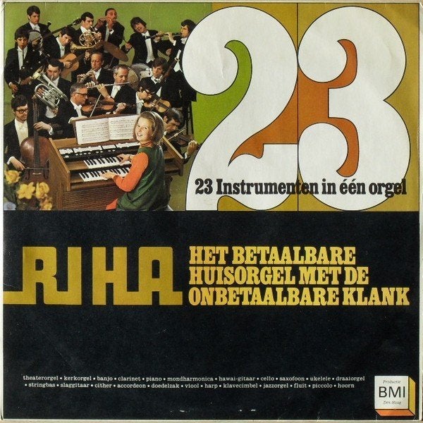 Ruil of koop RIHA 23 Instrumenten In Eén Orgel (LP 1969), LP, Gebruikt, Pop, Ophalen of Verzenden