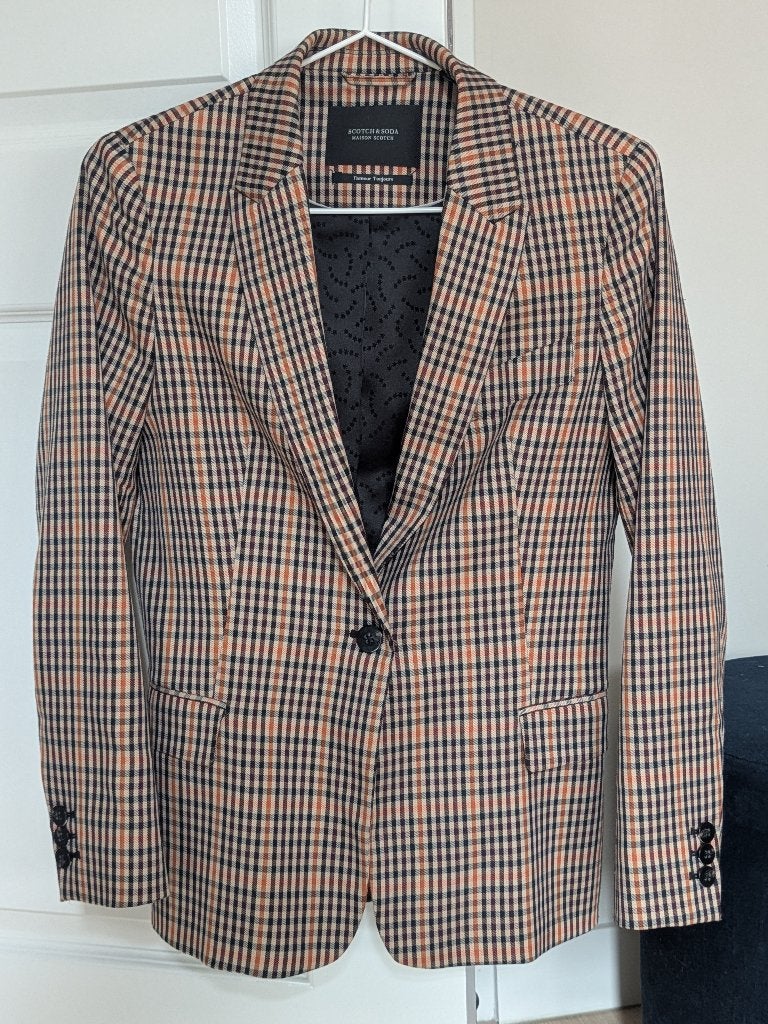 Scotch & Soda Maison Scotch Geruit Jasje Maat XS, Meerkleurig, Scotch & Soda, Ophalen of Verzenden, Zo goed als nieuw