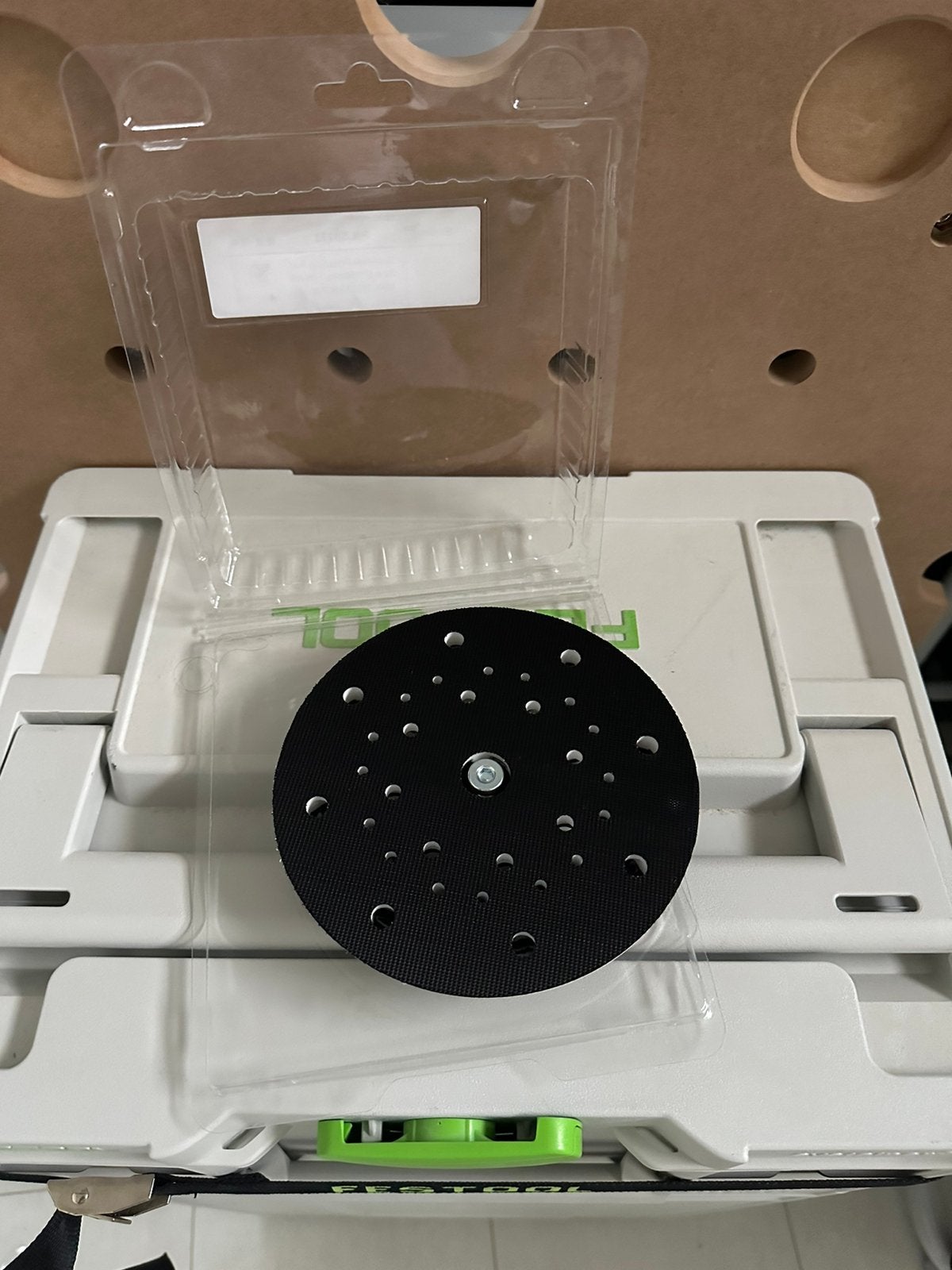 Festool schuurzool ETS 150 mm roterende schuurmachine, Ophalen of Verzenden, Zo goed als nieuw