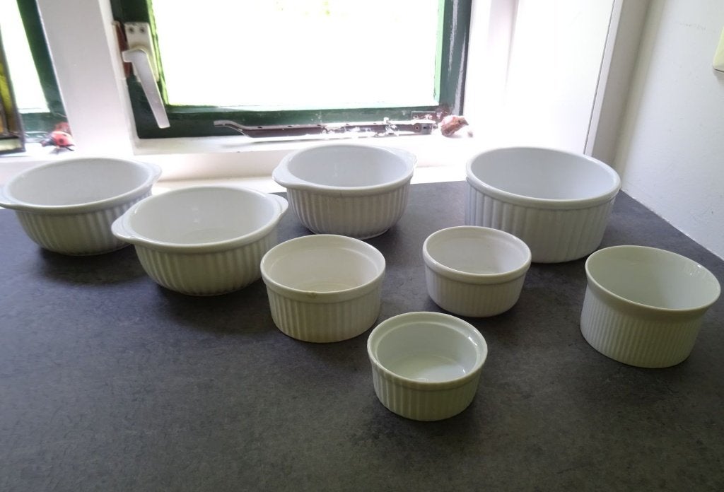 8 oven schaaltjes., Huis en Inrichting, Keuken | Servies, Ophalen, Zo goed als nieuw, Overige stijlen, Schaal of Schalen