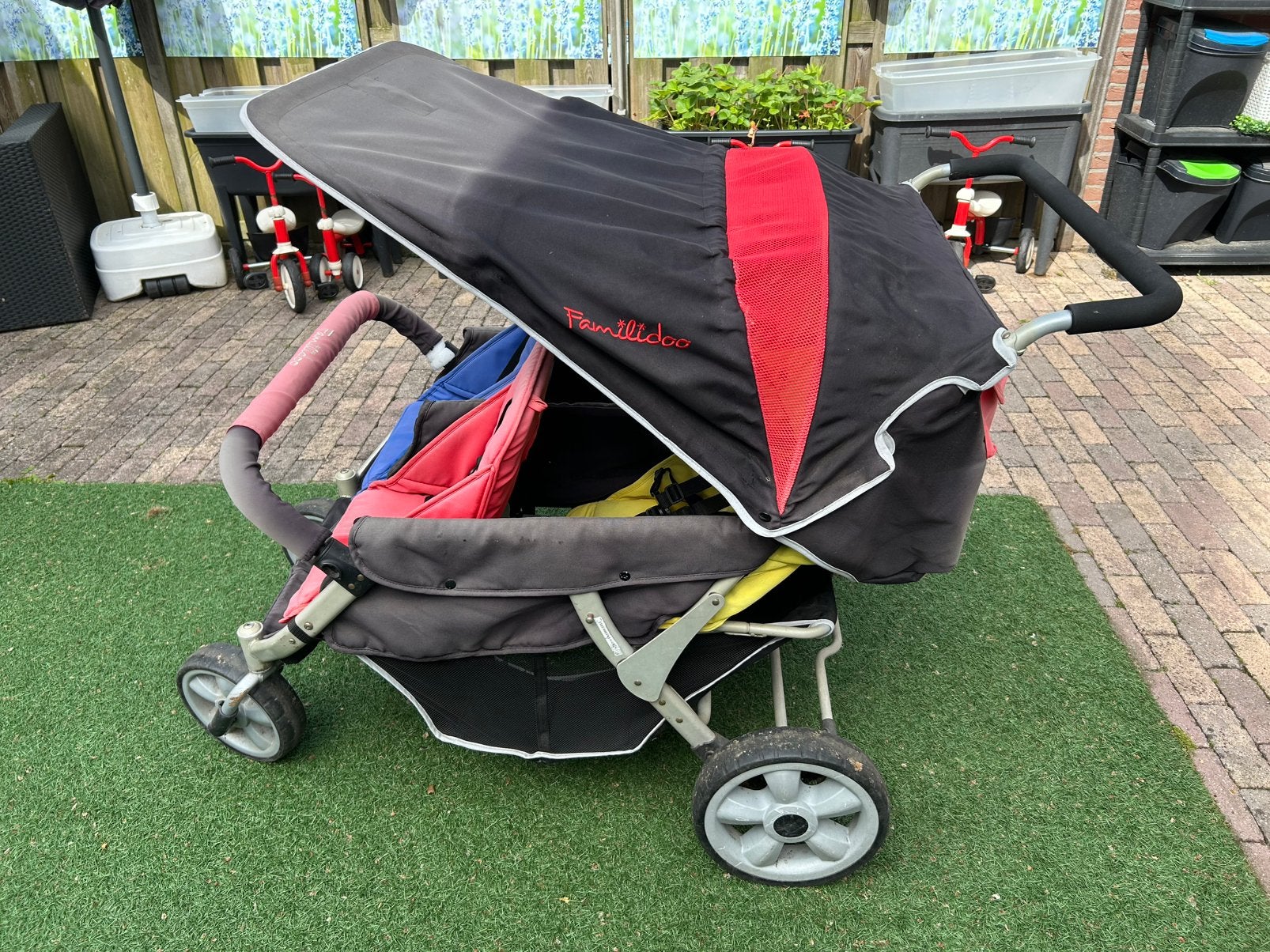 Familidoo vierlinwagen, Dieren en Toebehoren, Ophalen, Gebruikt