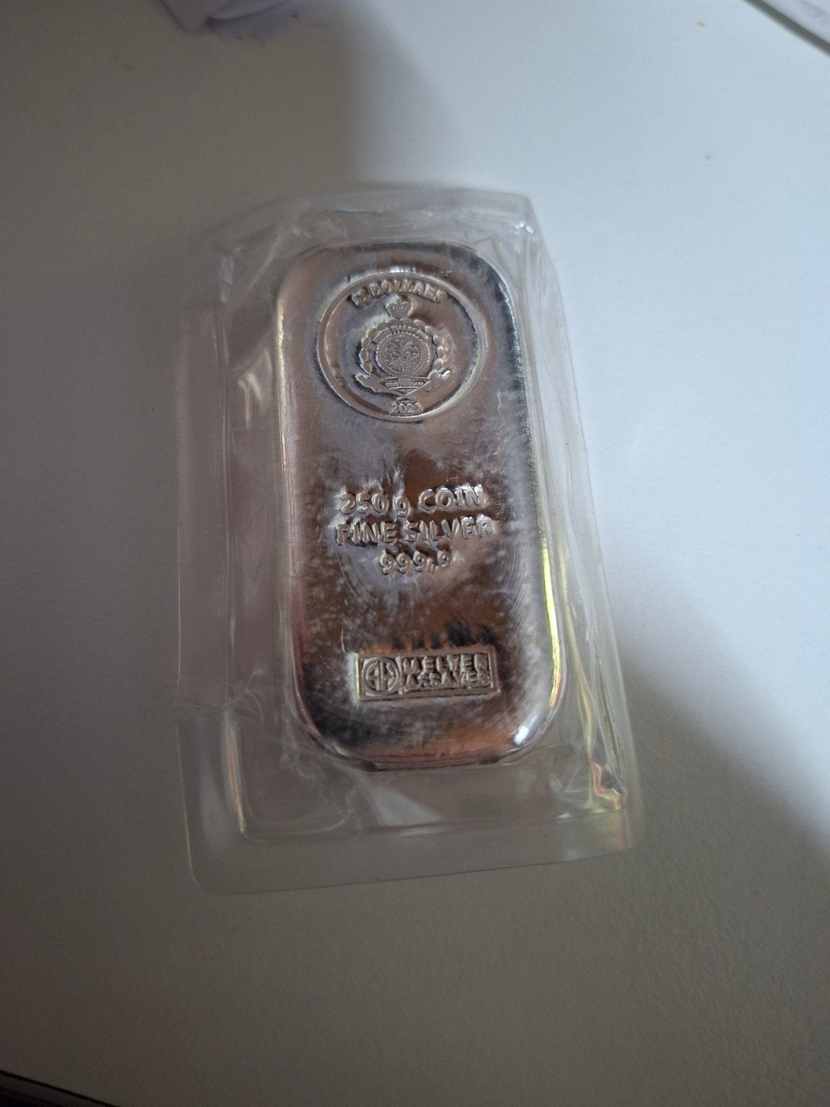 250 gram baar zilver, Postzegels en Munten, Edelmetalen en Baren, Ophalen of Verzenden, Zilver