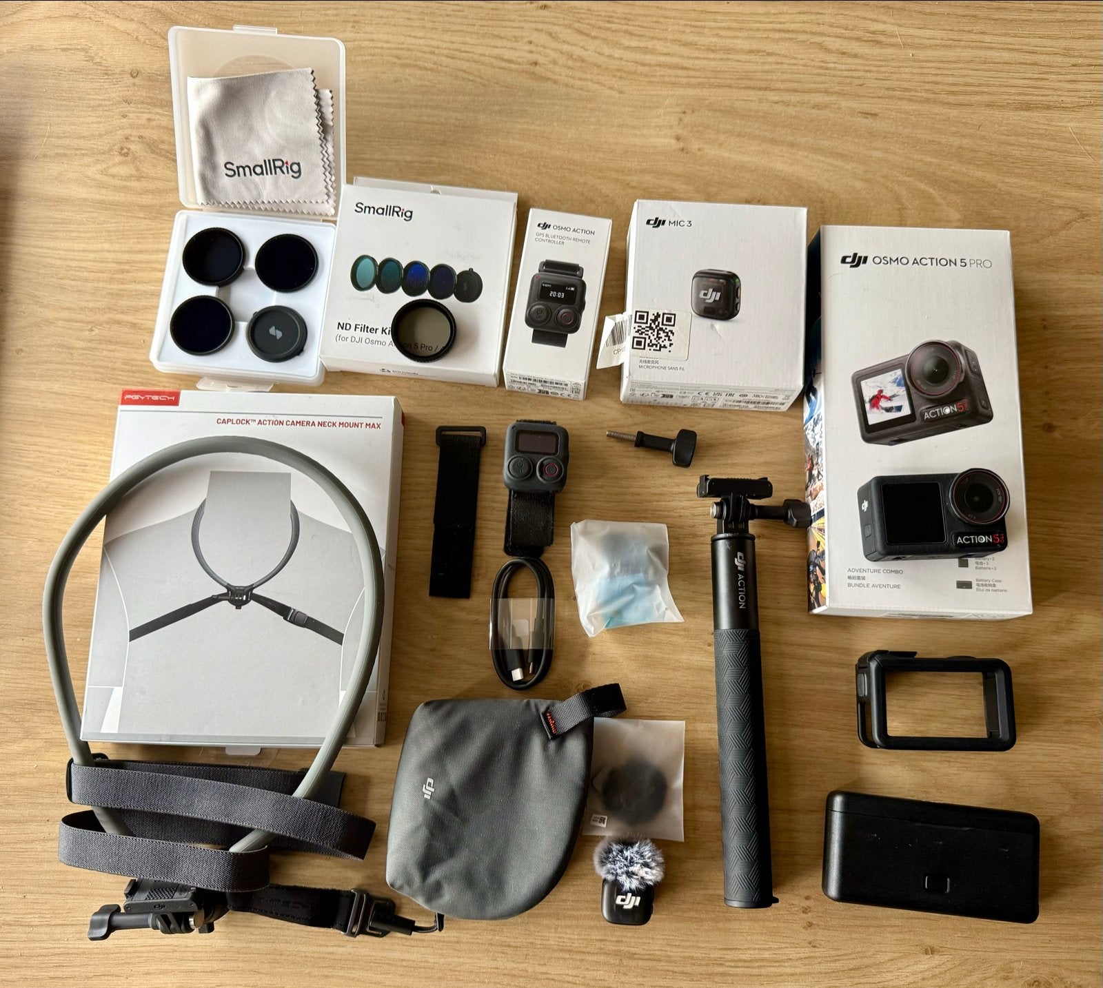 DJI Osmo Action 5 Pro met Mic 3 en GPS, Ophalen of Verzenden, Zo goed als nieuw, Overige merken