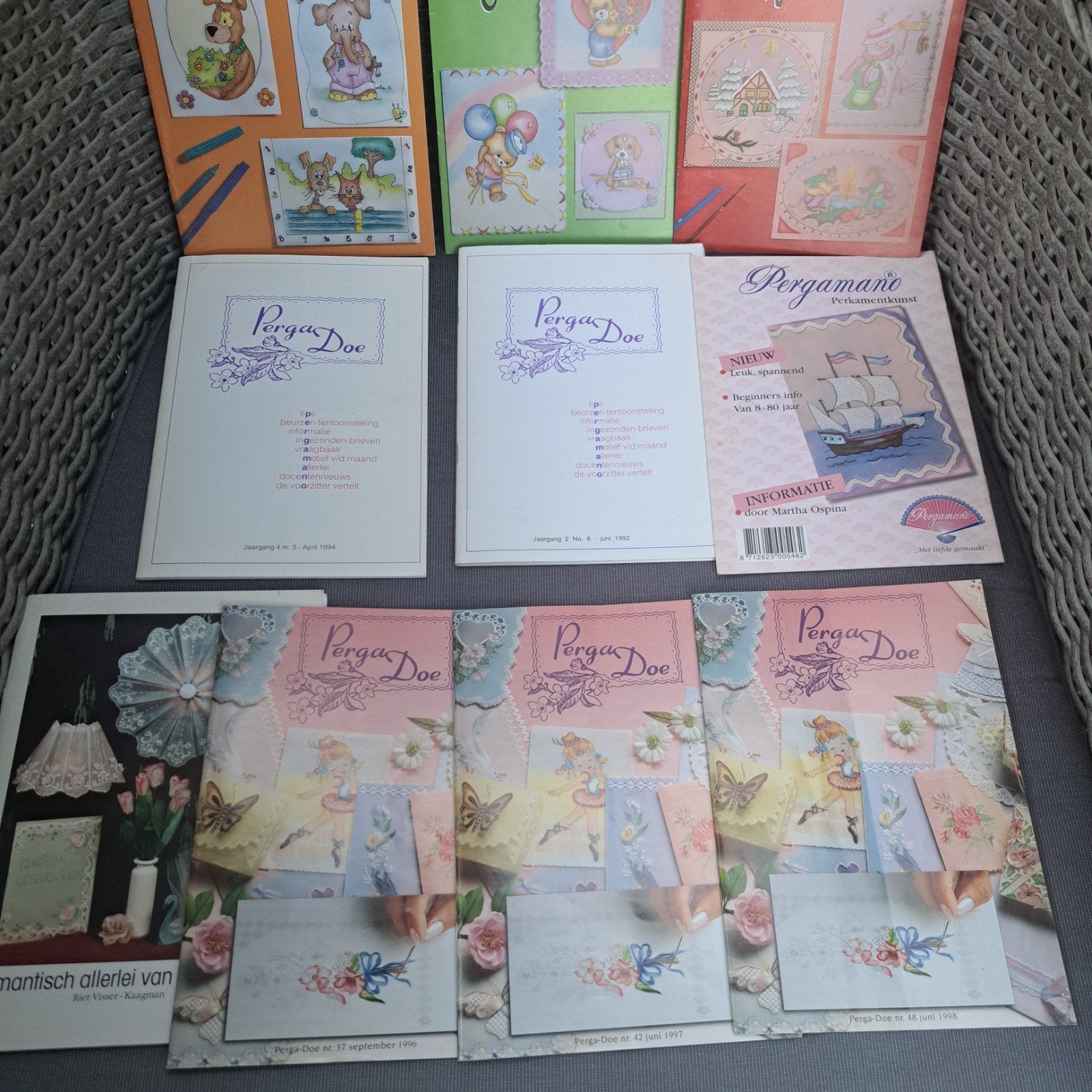 Pergamano boekjes set 1 - Perga Doe en Pergamania, Hobby en Vrije tijd, Ophalen of Verzenden