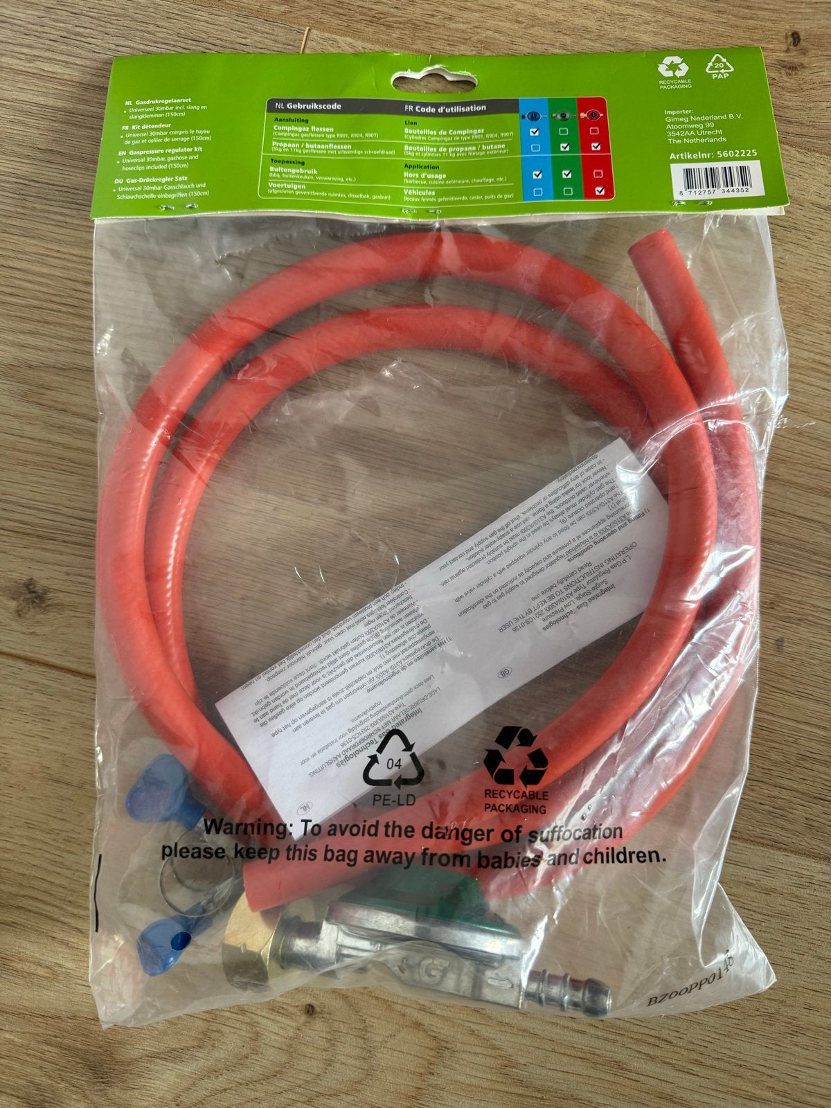 Gimeg gasdrukregelaarset 30 mbar – ongebruikt, Ophalen, Nieuw