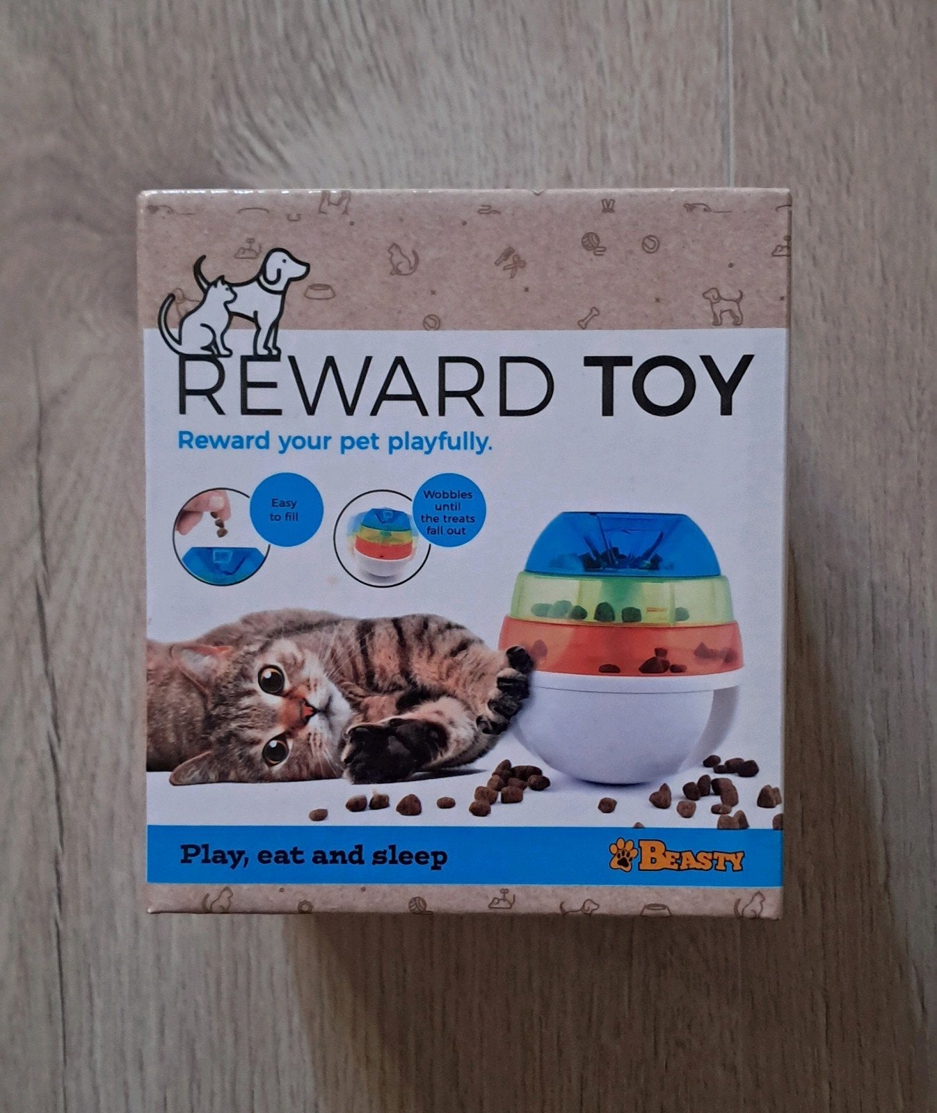 Reward Toy snackbal hond/kat, Ophalen of Verzenden, Zo goed als nieuw, Intelligentiespeelgoed