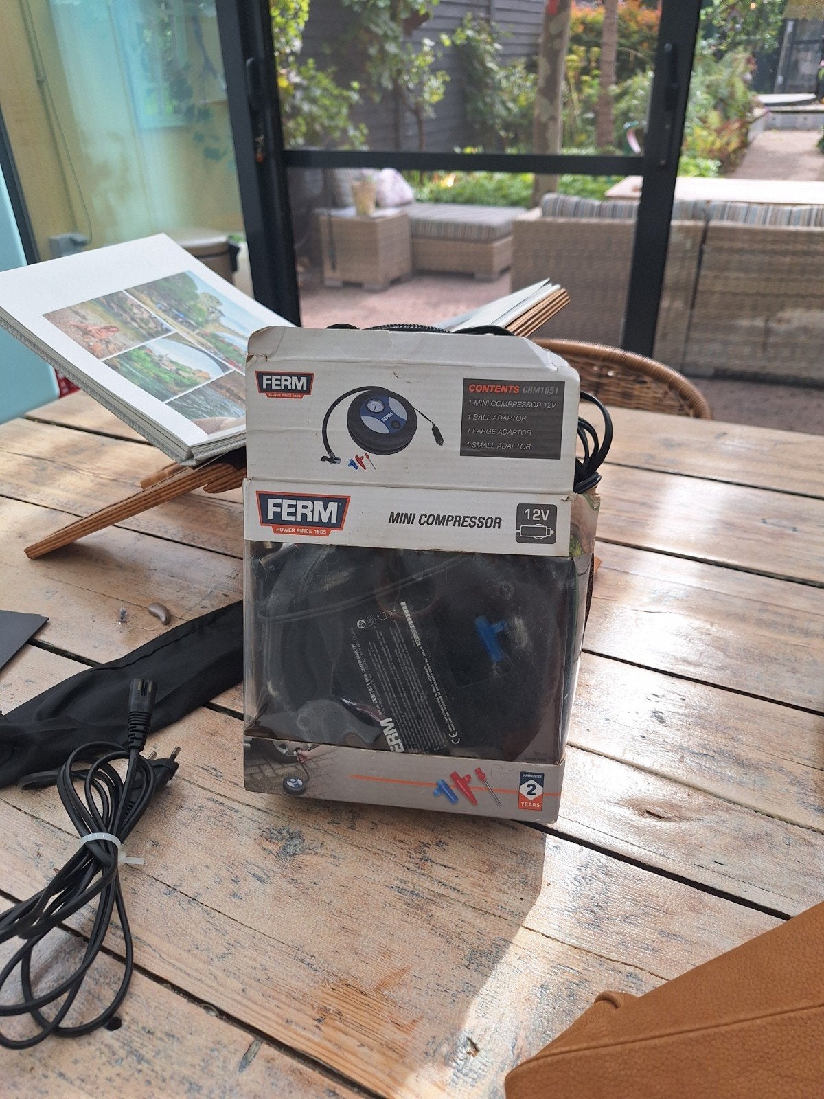 FERM Mini Compressor 12V - Auto, Fiets, Ballen, Ophalen of Verzenden, Zo goed als nieuw