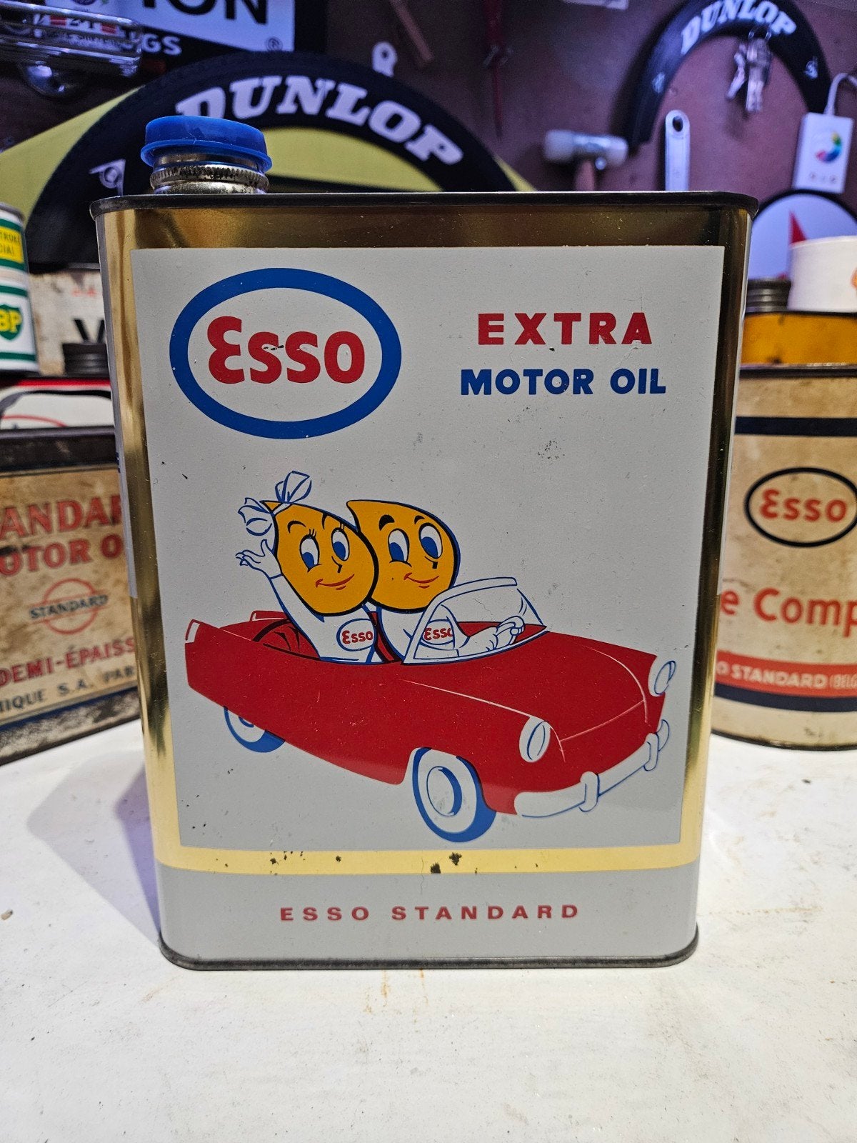 Esso olieblik Standard Oil Abbey Andy Esso Extra 2 liter, Ophalen of Verzenden, Gebruikt, Verpakking