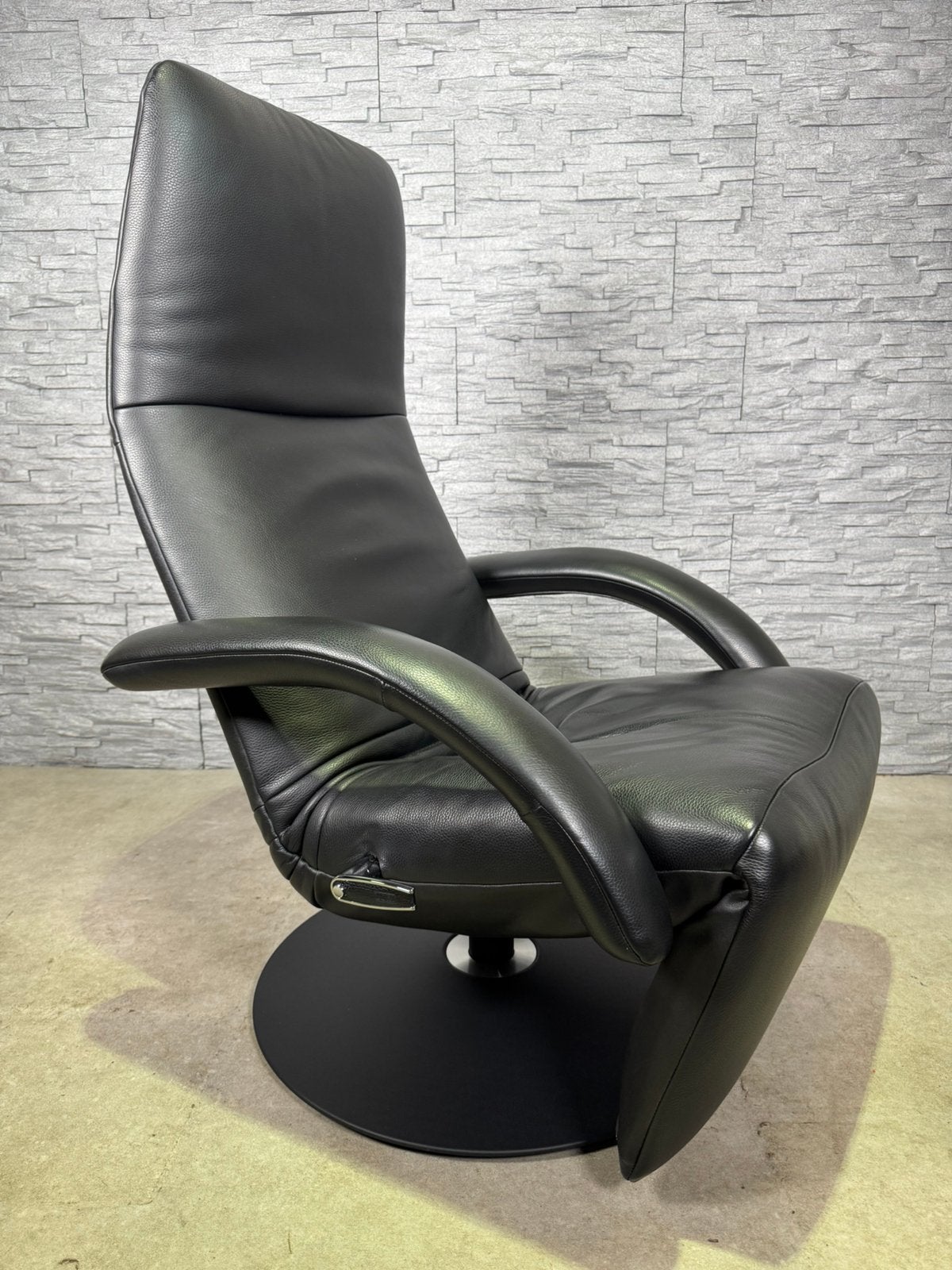 Jori Yoga Medi Mono-Move Zwart Leer, Gebruikt, Jori, Ophalen of Verzenden, Jori design relaxfauteuil