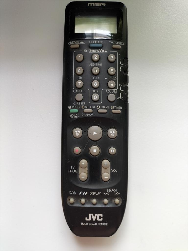 Originele JVC PQ11534 Afstandsbediening VHS ShowView, Ophalen of Verzenden, Met display