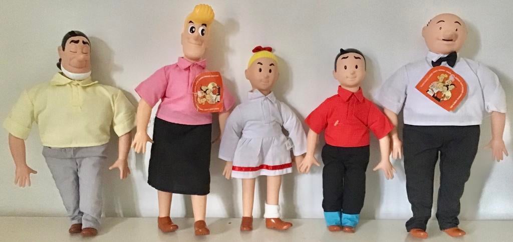 SUSKE EN WISKE, SIDONIA, LAMBIK EN JEROM POPPEN, Ophalen of Verzenden, Suske en Wiske, Zo goed als nieuw, Beeldje of Figuurtje