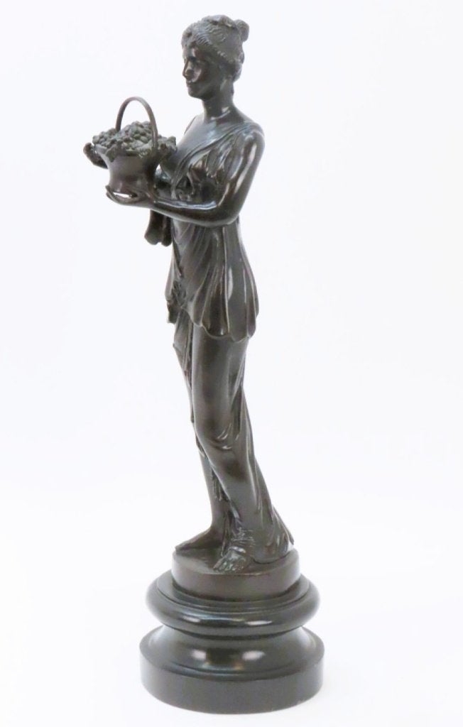 Bronzen beeld van Dame., Ophalen of Verzenden, Brons