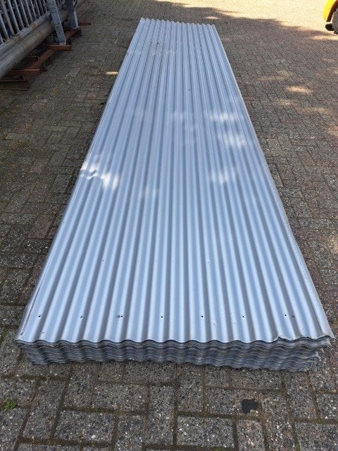 stalen golfplaten, dakplaat, wandbekleding, golf plaat, Ophalen, Overige materialen, Gebruikt, 200 cm of meer