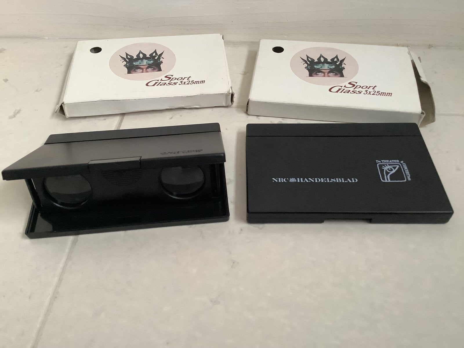 2x inklapbare verrekijker sport glas 3x25 mm, Ophalen of Verzenden, Zo goed als nieuw, Overige typen