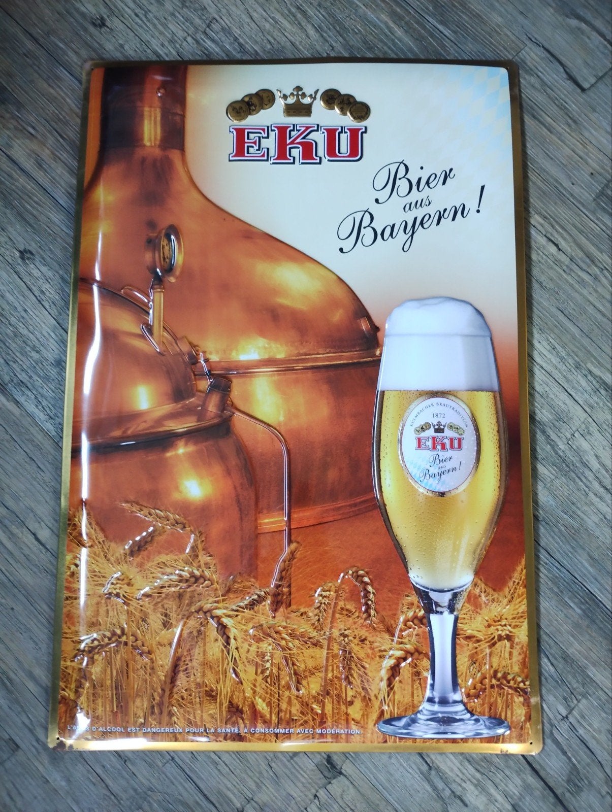 Eku bier reclamebord, Ophalen of Verzenden, Nieuw, Reclamebord, Plaat of Schild, Overige merken