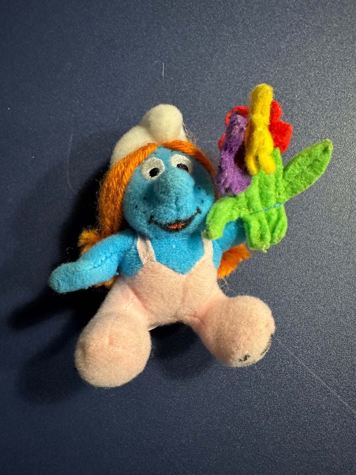 McDonalds smurf knuffel sassette kleutersmurf 10 cm, Verzamelen, Smurfen, Ophalen of Verzenden, Gebruikt, Overige Smurfen, Poppetje, Figuurtje of Knuffel