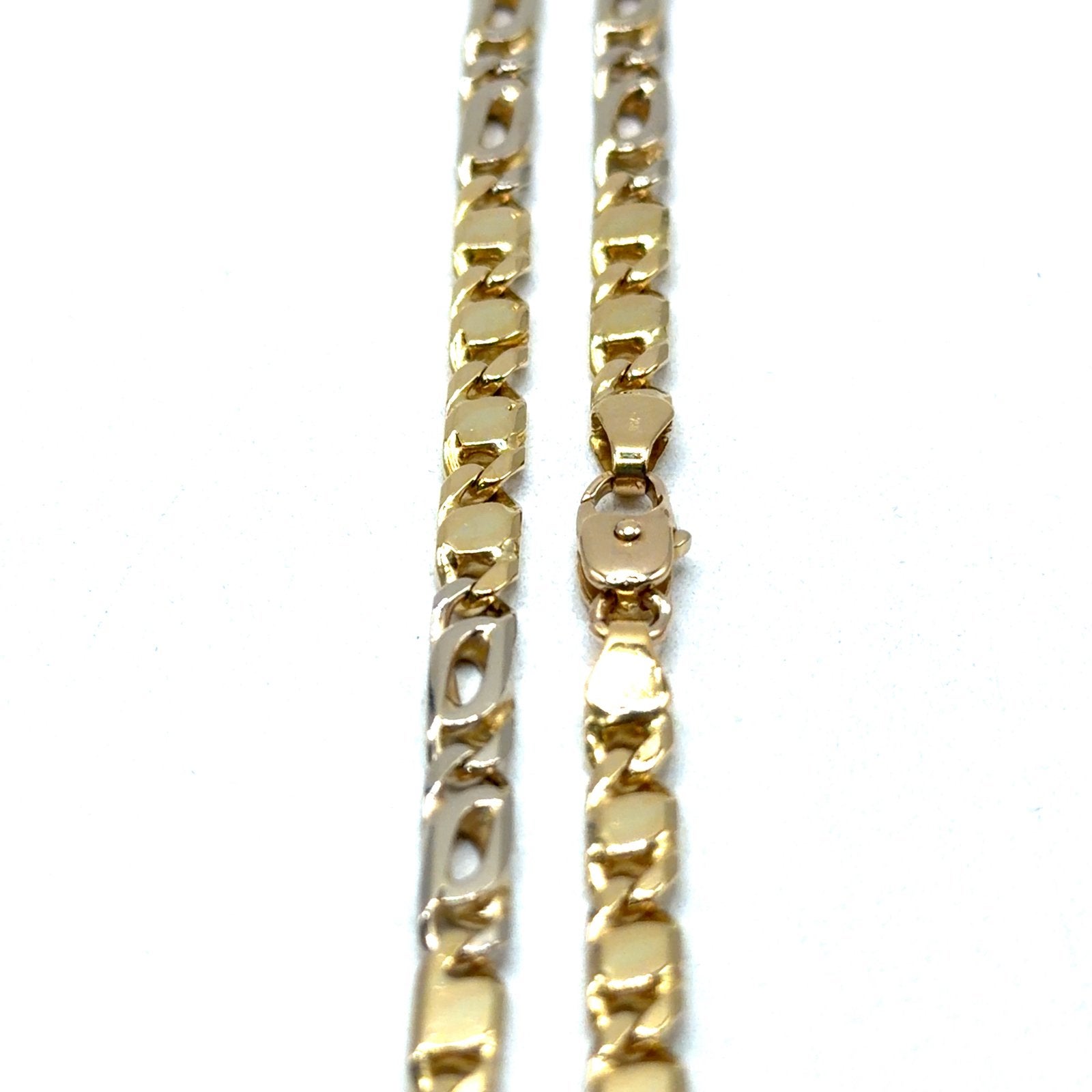Gouden ketting, 18 karaat, bicolor, Www.bredajuwelier.nl, Nieuw, Ophalen of Verzenden, Www.bredajuwelier.nl
