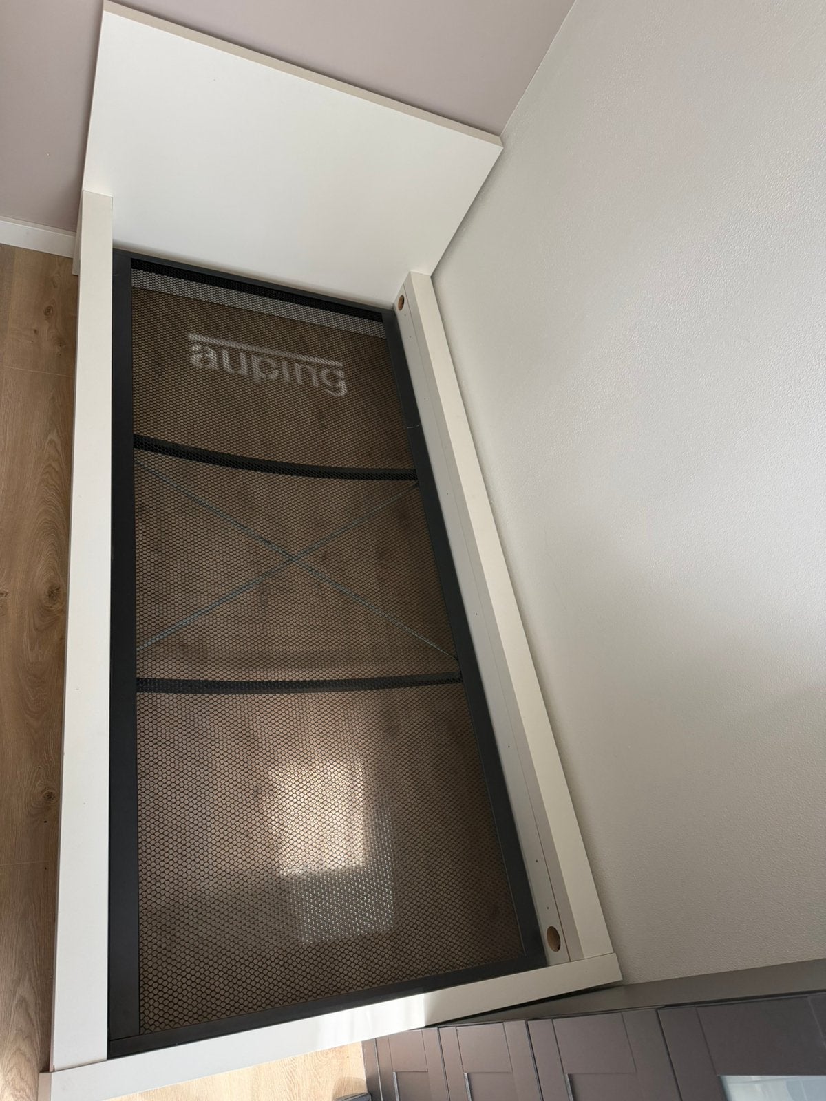 Eenpersoons IKEA Malm bed met Auping bodem, Ophalen, Gebruikt, 90 cm, Eenpersoons