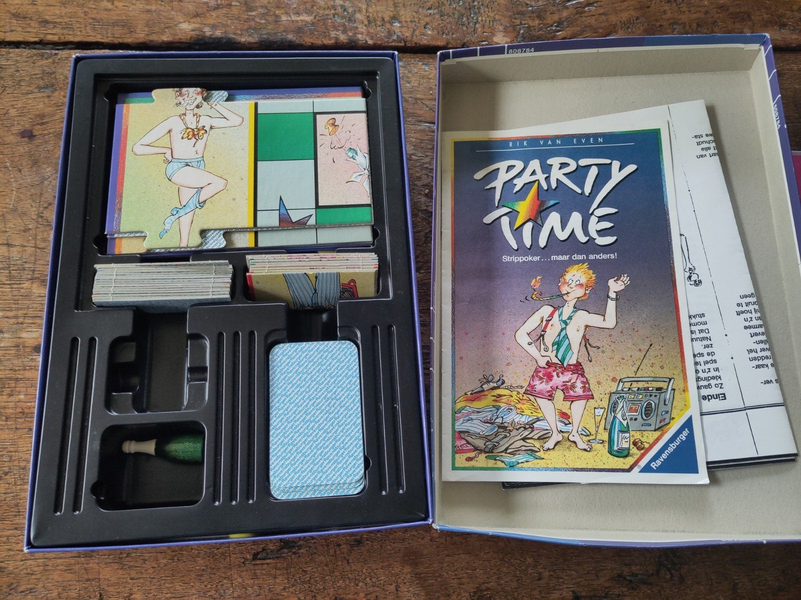 Party Time Bordspel - Strip Poker... maar dan anders!, Drie of vier spelers, Ophalen, Gebruikt, Ravensburger