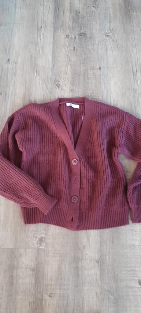 Everme Bordeaux Rood Gebreid Vest Maat S, Nieuw, Ophalen of Verzenden, Everme, Maat 36 (S)