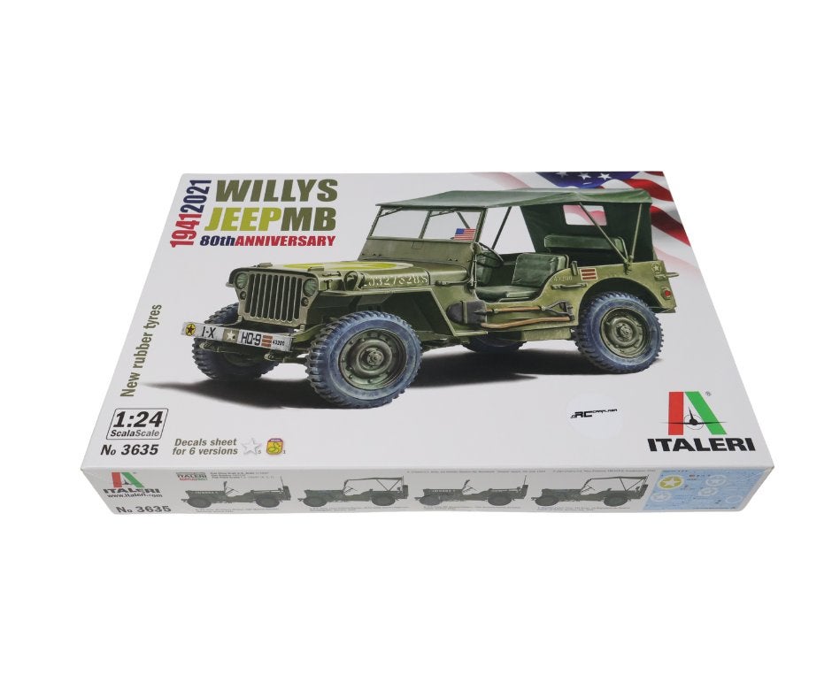 Italeri Willys Jeep MB ITA-3635, Groter dan 1:32, Nieuw, Ophalen of Verzenden, Italeri