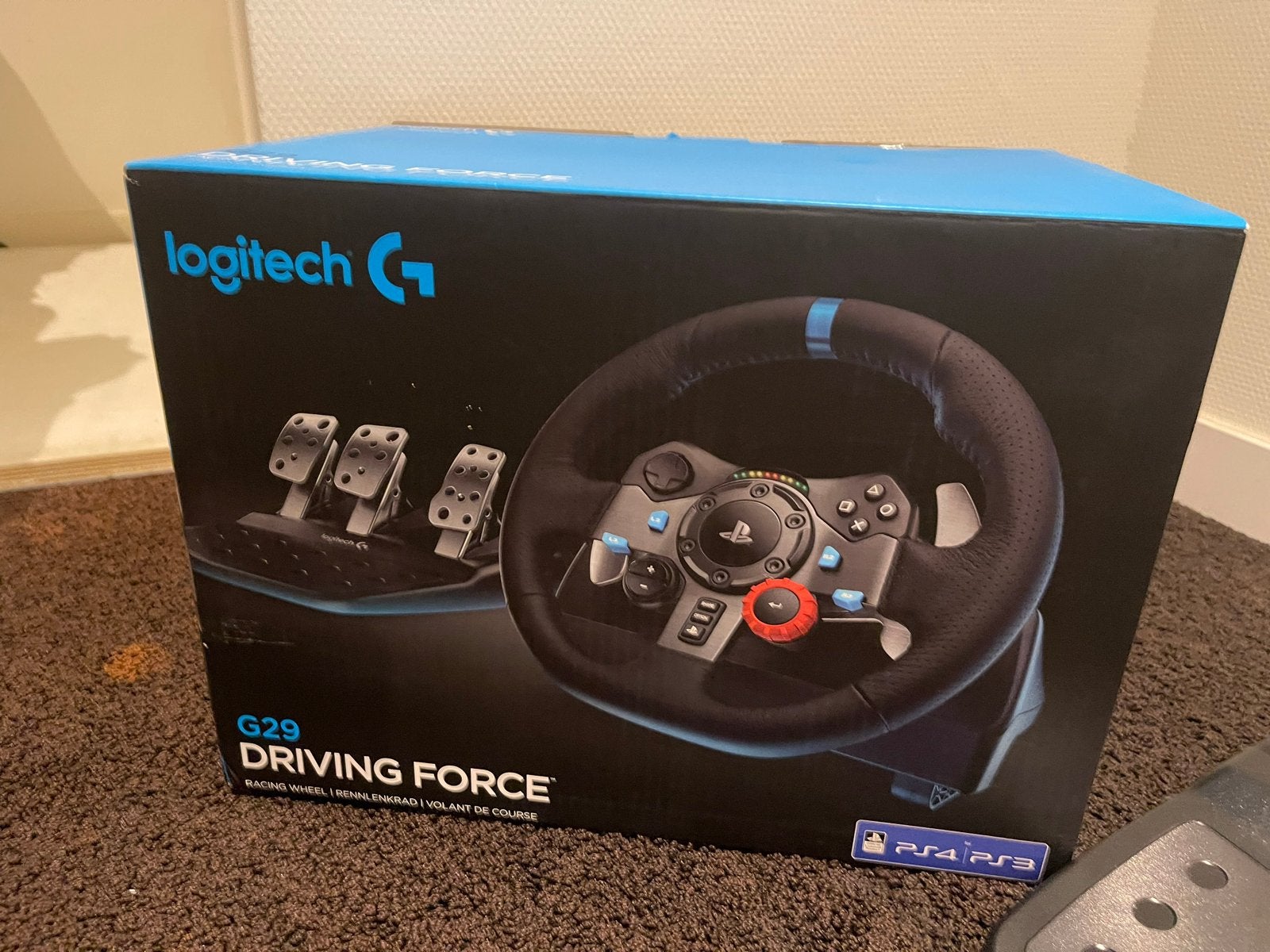 Logitech G29 Driving Force Racestuur met Pedalen en Shifter, Racestuur, Force feedback, Zo goed als nieuw, Logitech