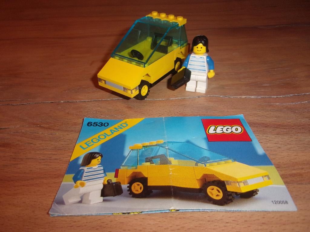 Lego Town 6530-1 Sport Coupe (City Car) uit 1990, Ophalen of Verzenden, Gebruikt, Complete set, Lego