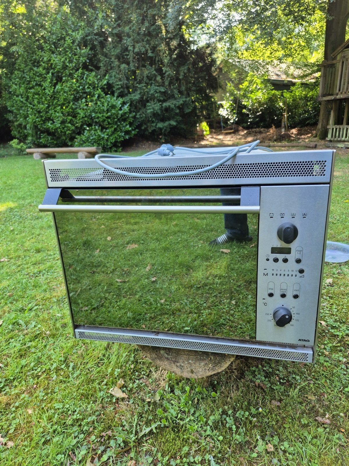 ATAG combimagnetron / combi-oven inbouw – RVS – 60  53  46, Ophalen, 45 tot 50 cm, 60 cm of meer, Hete lucht