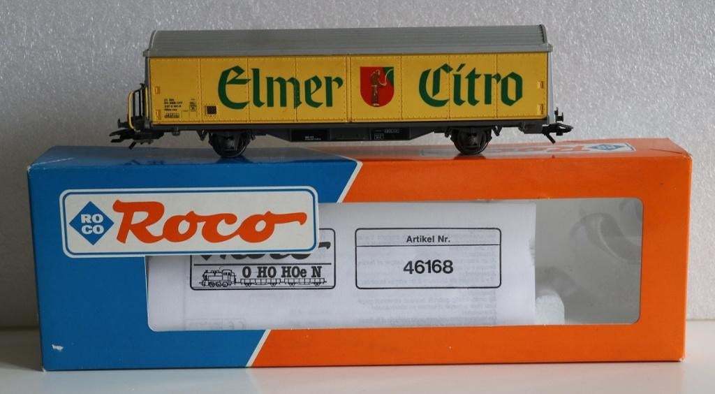 Roco 46168 Elmer Citro schuifwandwagen type Hbis-VXY Suisse, Wisselstroom, Overige typen, Ophalen of Verzenden, Zo goed als nieuw