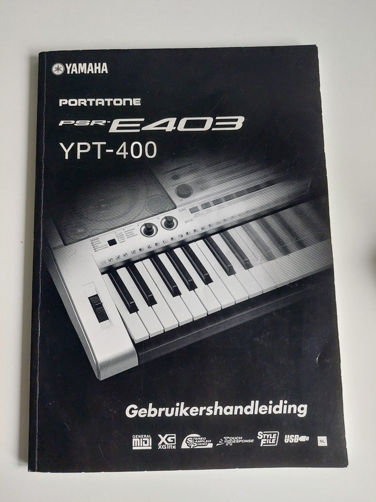 Yamaha Portatone PSR-E403 YPT-400 Gebruikershandleiding, Ophalen of Verzenden, Zo goed als nieuw, Overige aantallen