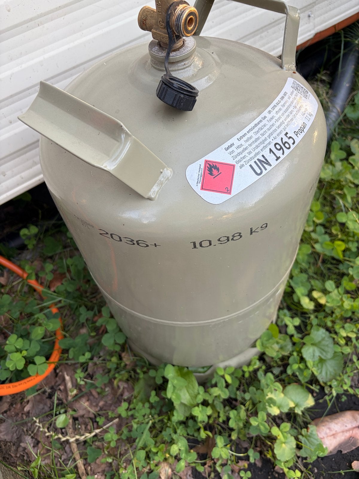 Gasfles voor caravan of camper - voordelig vullen in DE, Ophalen, Gebruikt
