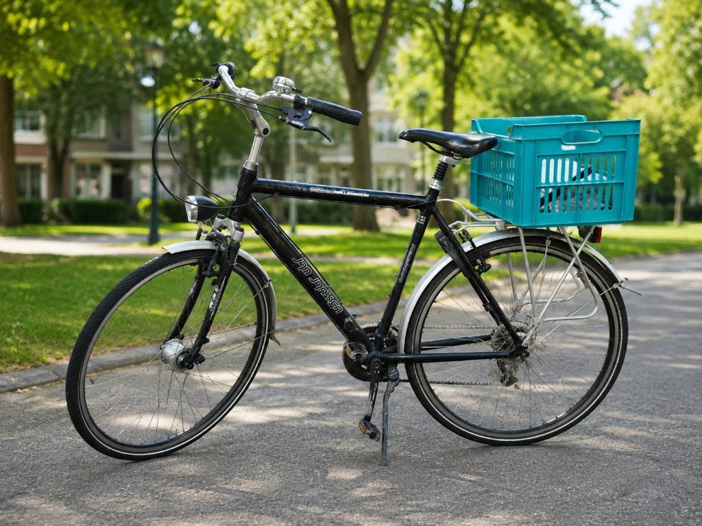 Jan Janssen men's bicycle with crate, Ophalen of Verzenden, Gebruikt, Minder dan 10 versnellingen, Overige merken