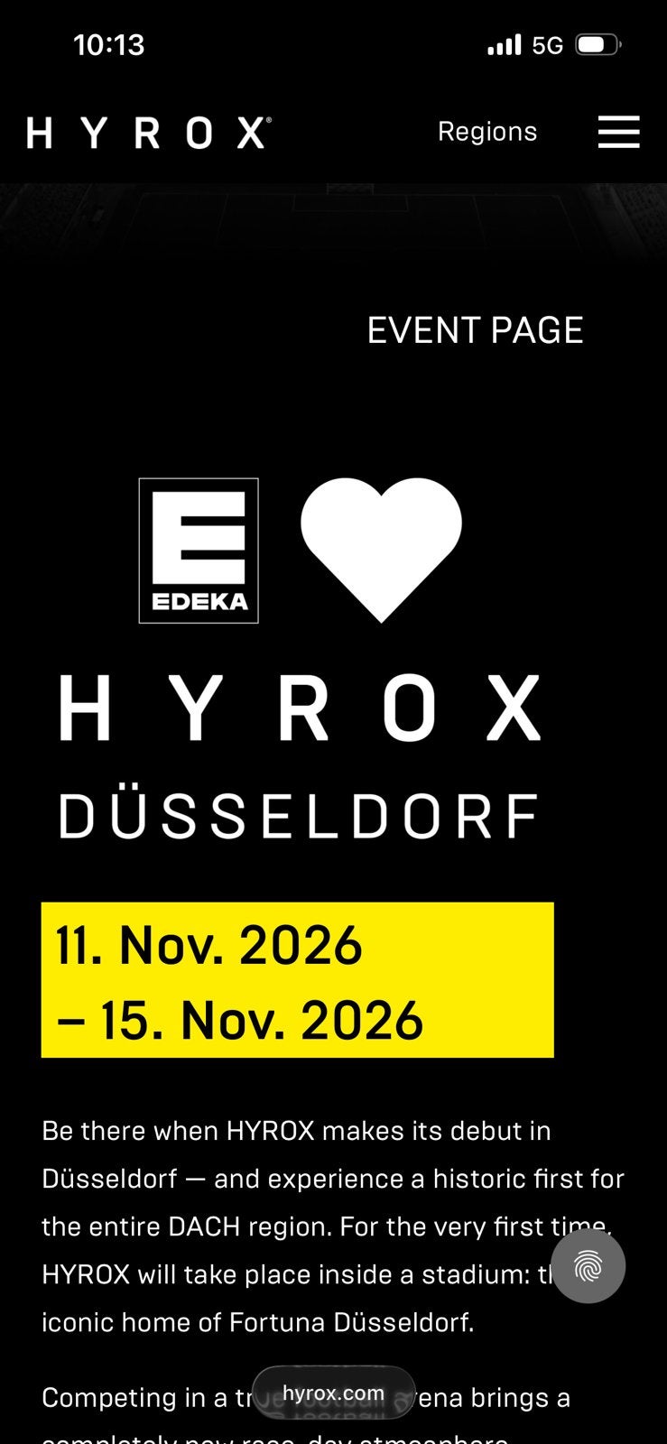Ticket Hyrox Düsseldorf Women Open single 12-11-2026 (m2457200027 ...