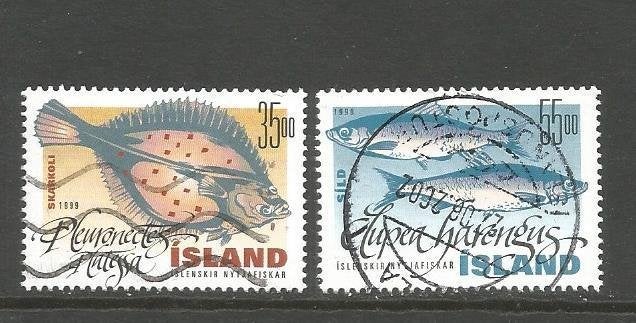 IJsland Mi. 903/904 - Vissen (Schol en Haring), Ophalen of Verzenden, IJsland, Gestempeld