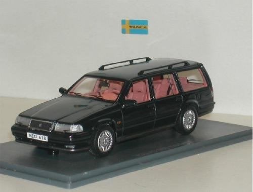 Neo . Volvo 960 . Estate 965 zwart metallic 1996 resin 1:43., Ophalen of Verzenden, Nieuw, Auto, Overige merken