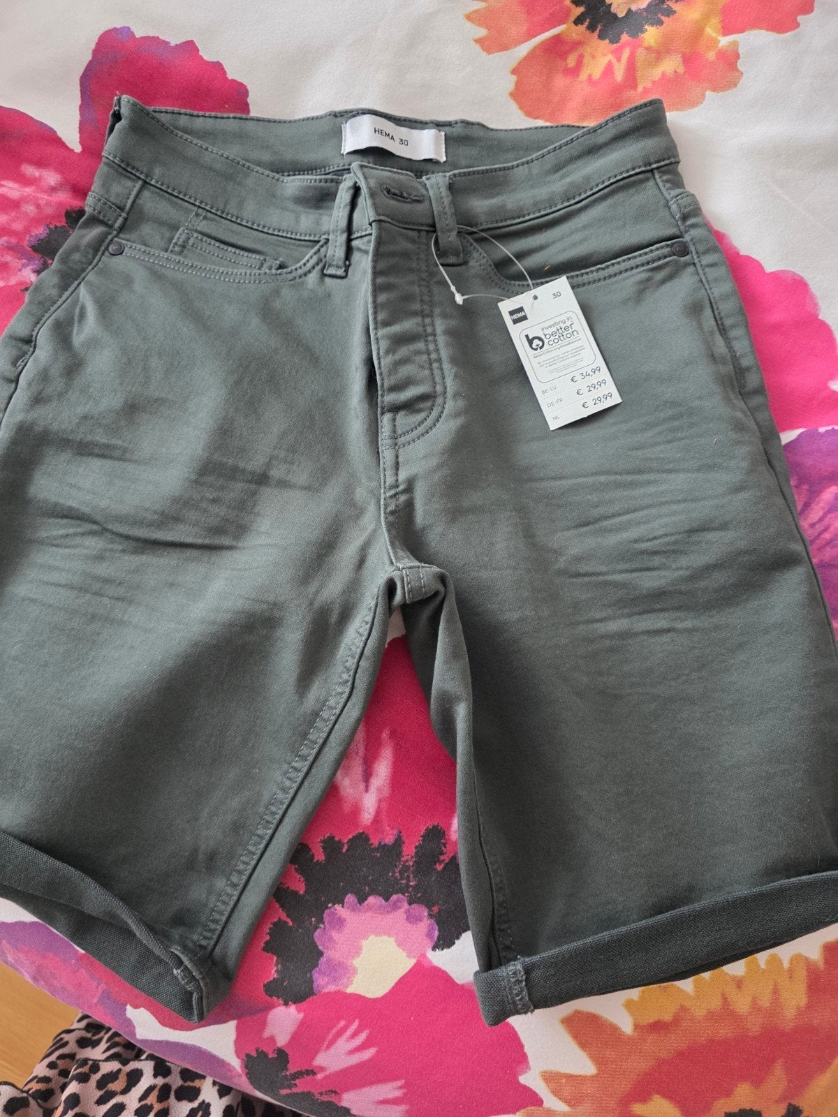 Korte broek groen mt 30 NIEUW, Ophalen, Nieuw, Groen