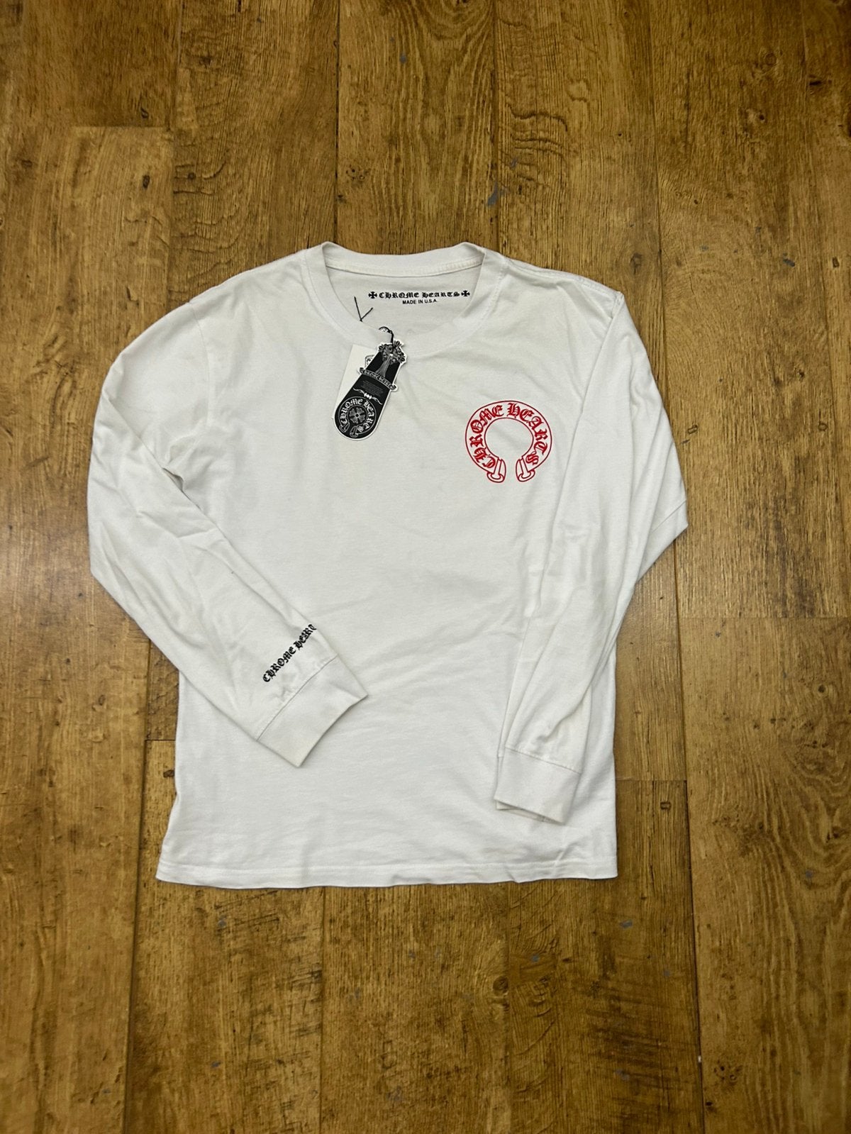 chrome hearts longsleeve, Kleding | Heren, Ophalen of Verzenden, Gedragen, Maat 48/50 (M), Wit