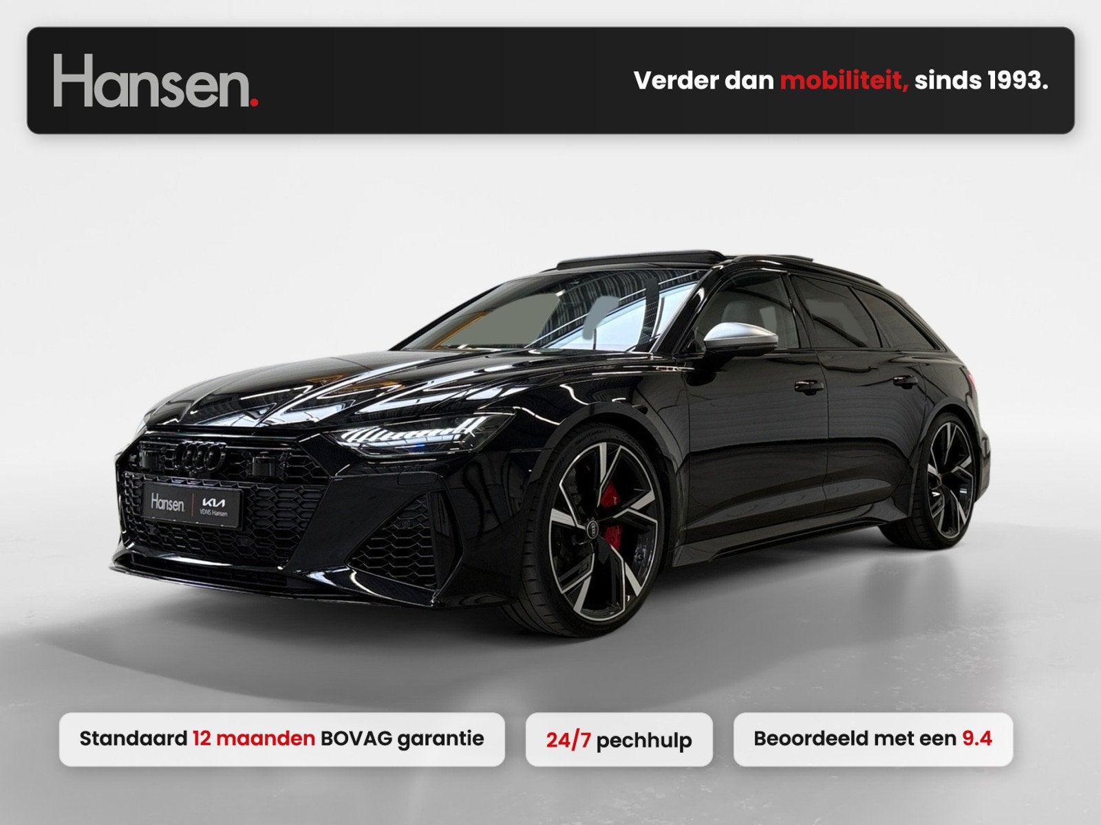 Audi RS6 Avant 4.0 TFSI quattro I Dynamic+ I Pano I Keramisc, Auto's, Gebruikt, 600 pk, Vierwielaandrijving, 2050 kg