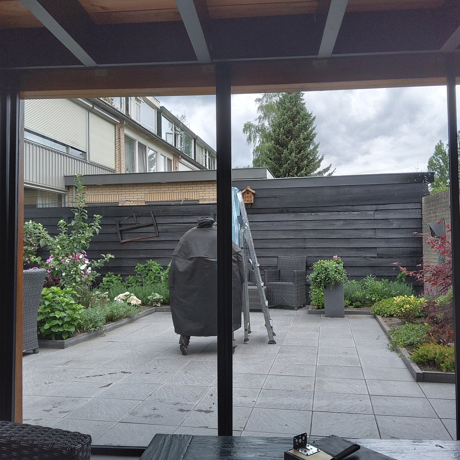 2 glazen puien voor veranda, Ophalen