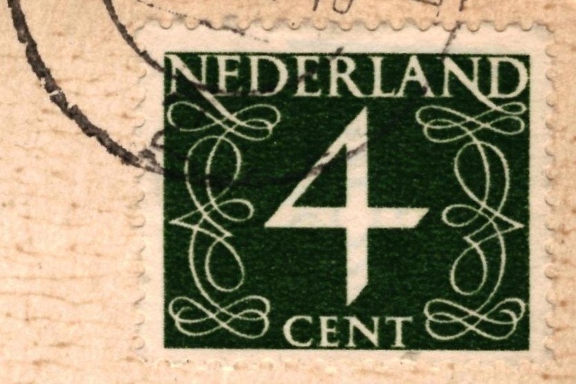 967567	Vintage	Fantasie	Vrouw	man	Jr 50 60	Gelopen, Ophalen of Verzenden, 1940 tot 1960, Gelopen, Overige thema's