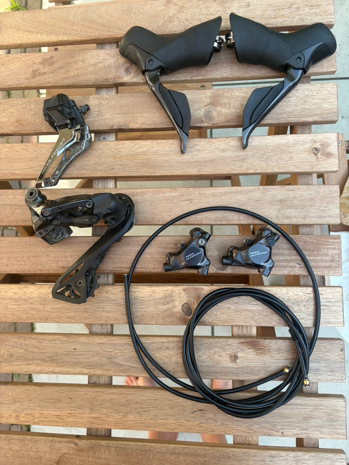 Shimano Ultegra Di2 R8170. derailleur V+A shifters+klauwen, Ophalen of Verzenden, Zo goed als nieuw