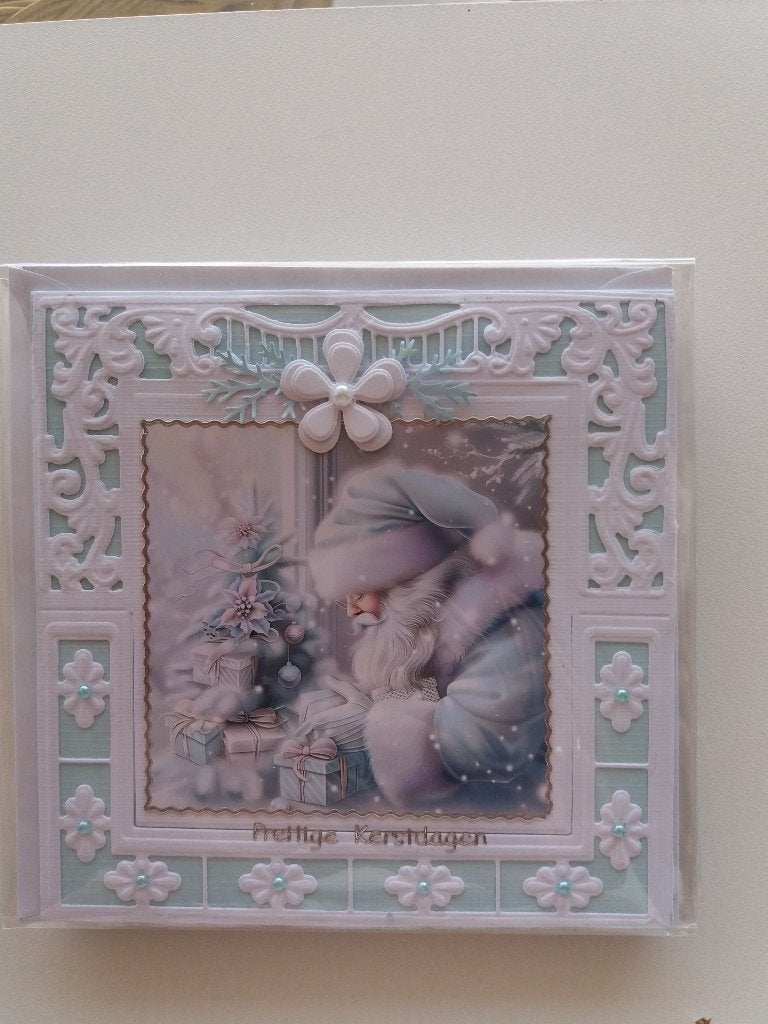 Kerstkaartje met kerstman no. 129, Ophalen of Verzenden, Nieuw, Kerst