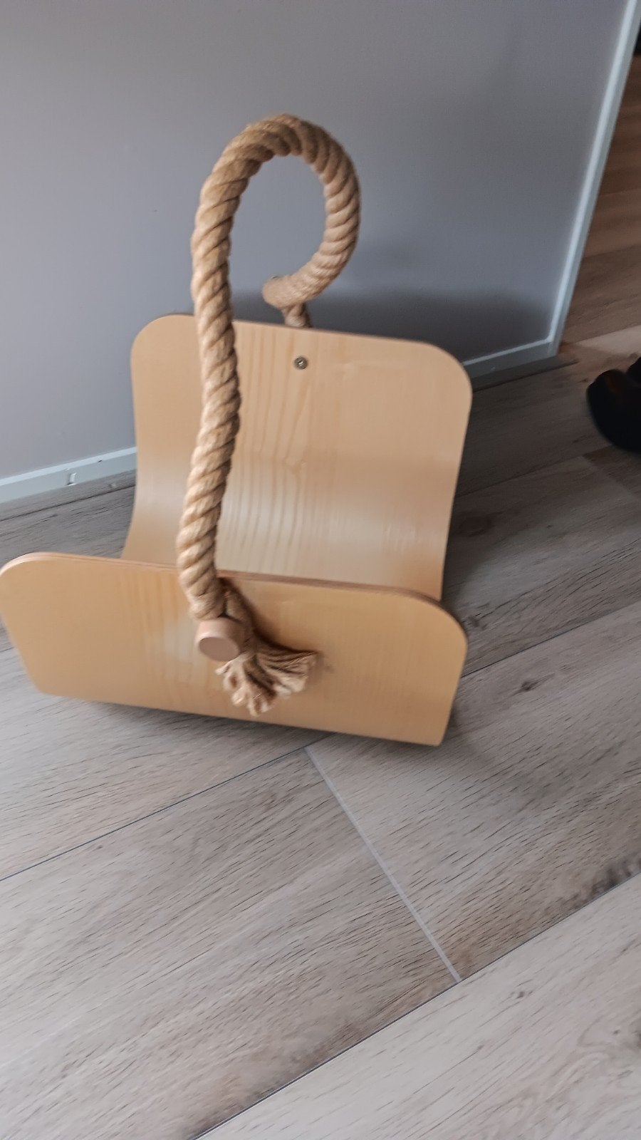 Ikea vintage houten design lectuur/krantebak., Huis en Inrichting, Woonaccessoires | Krantenbakken en Lectuurbakken, Ophalen of Verzenden